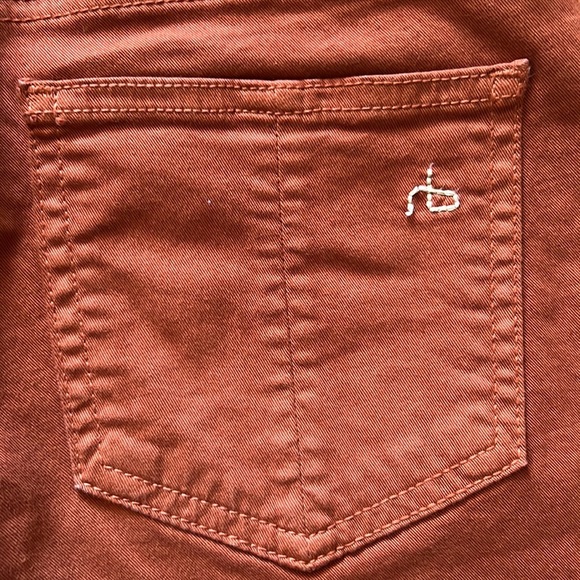 Rag and Bone/Jean rust colored leggings in durable cotton blend. - Picture 3 of 6